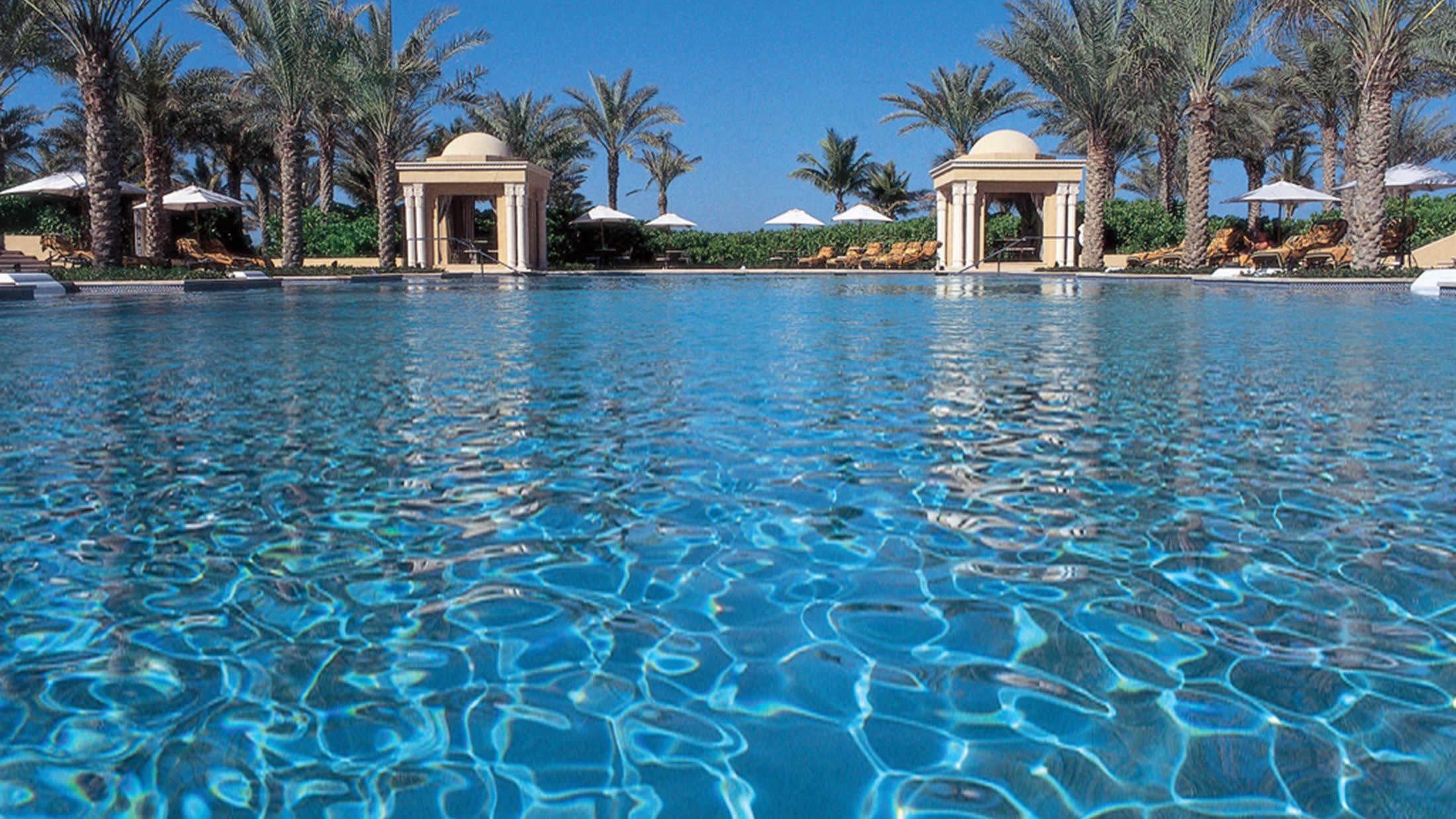 a large pool of water