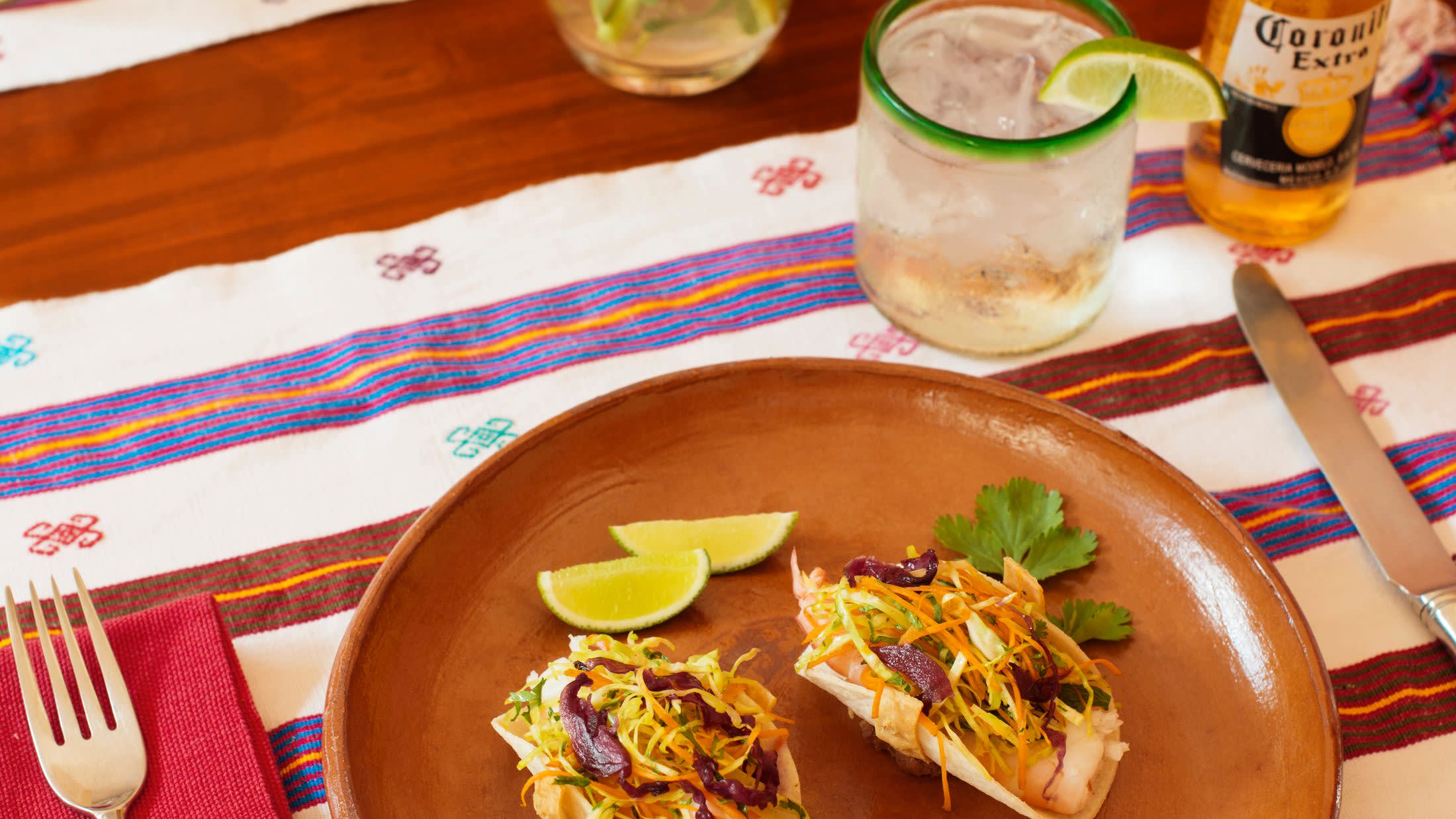 a plate of food on a table