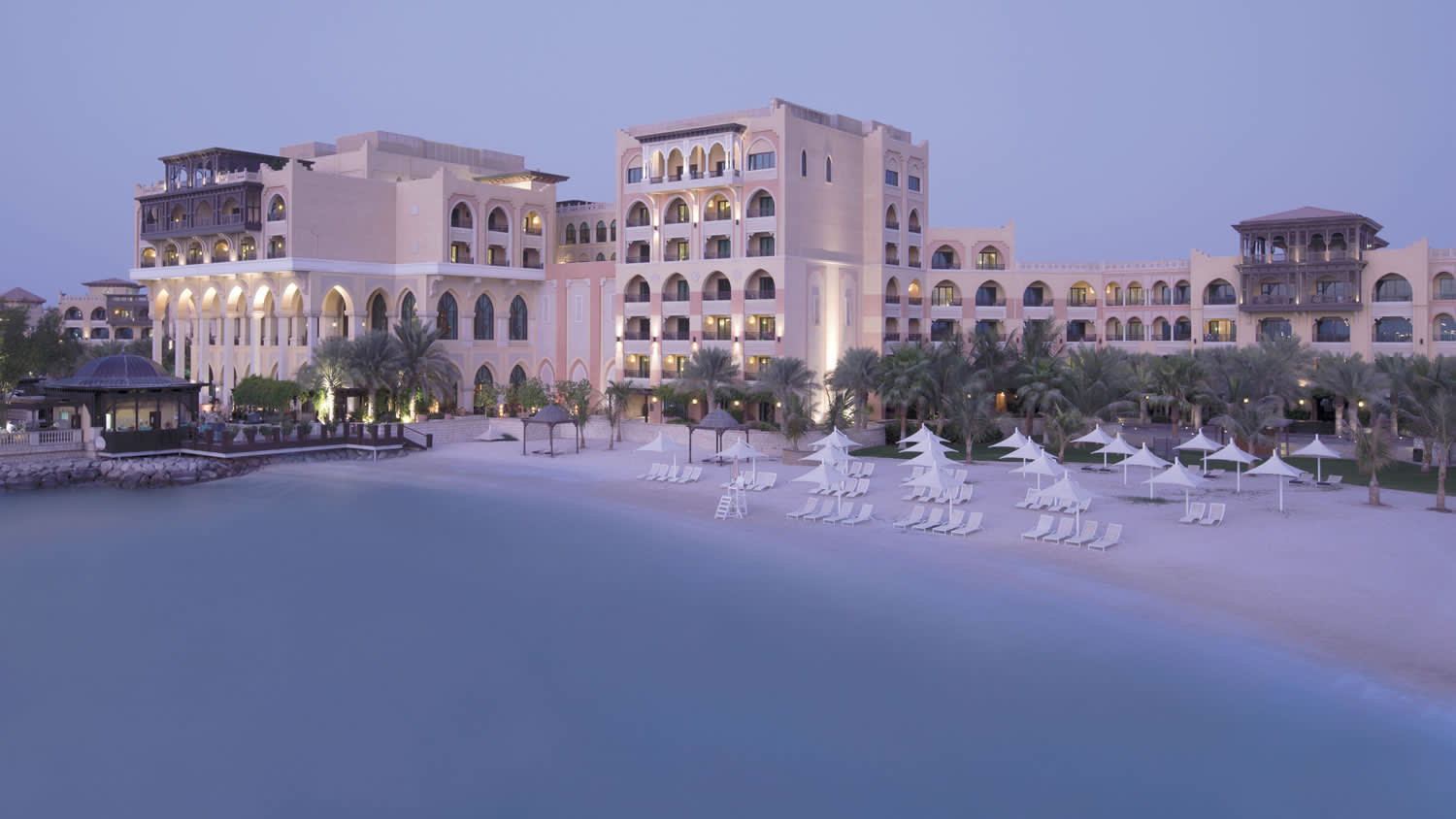 a large white building