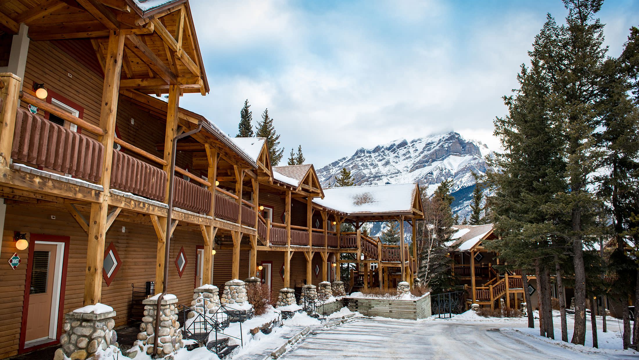 a house covered in snow