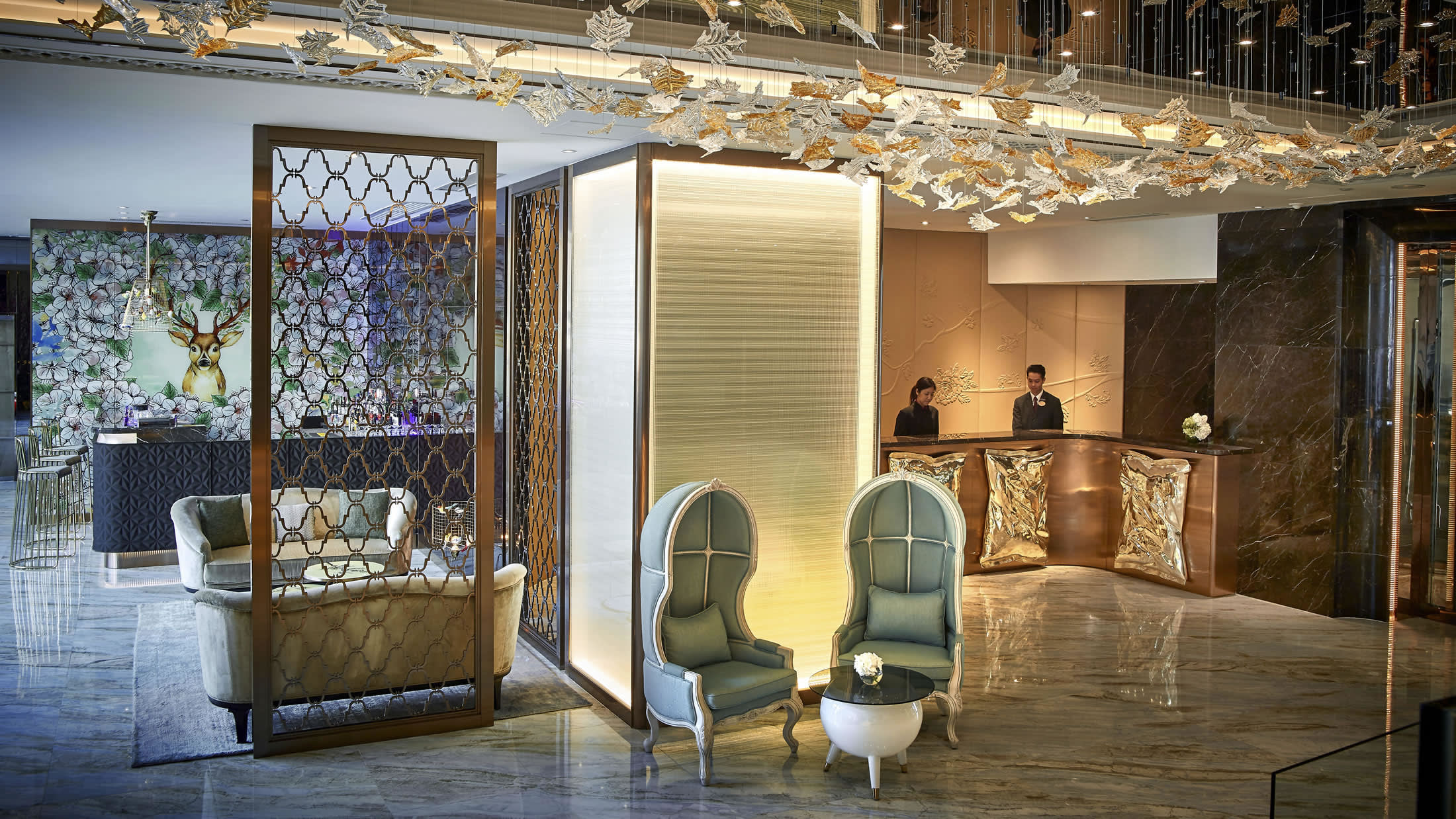 a living room filled with furniture and a large window