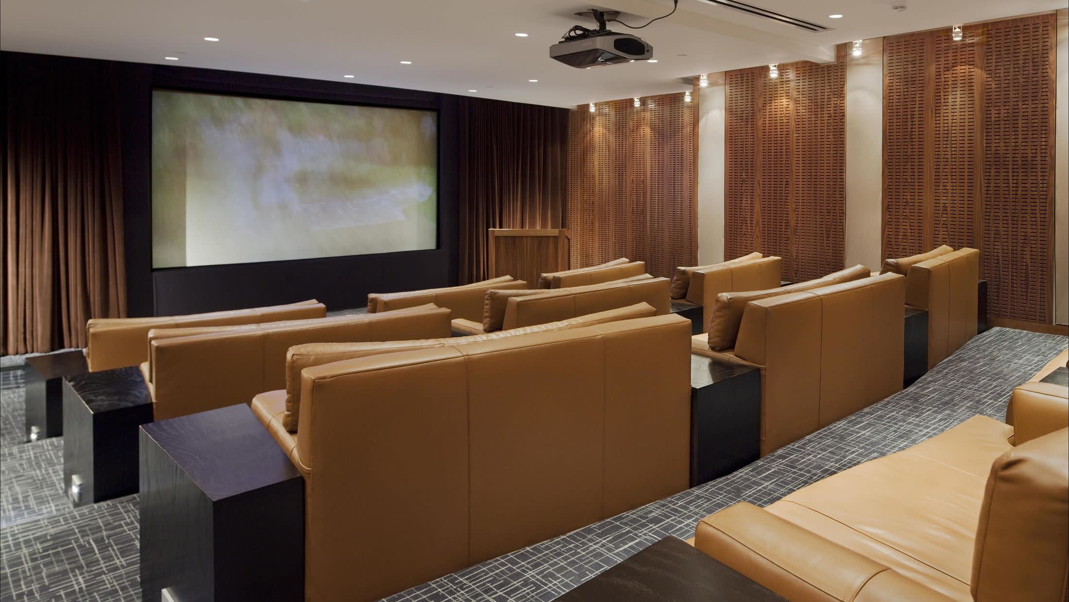a hotel room with a large window
