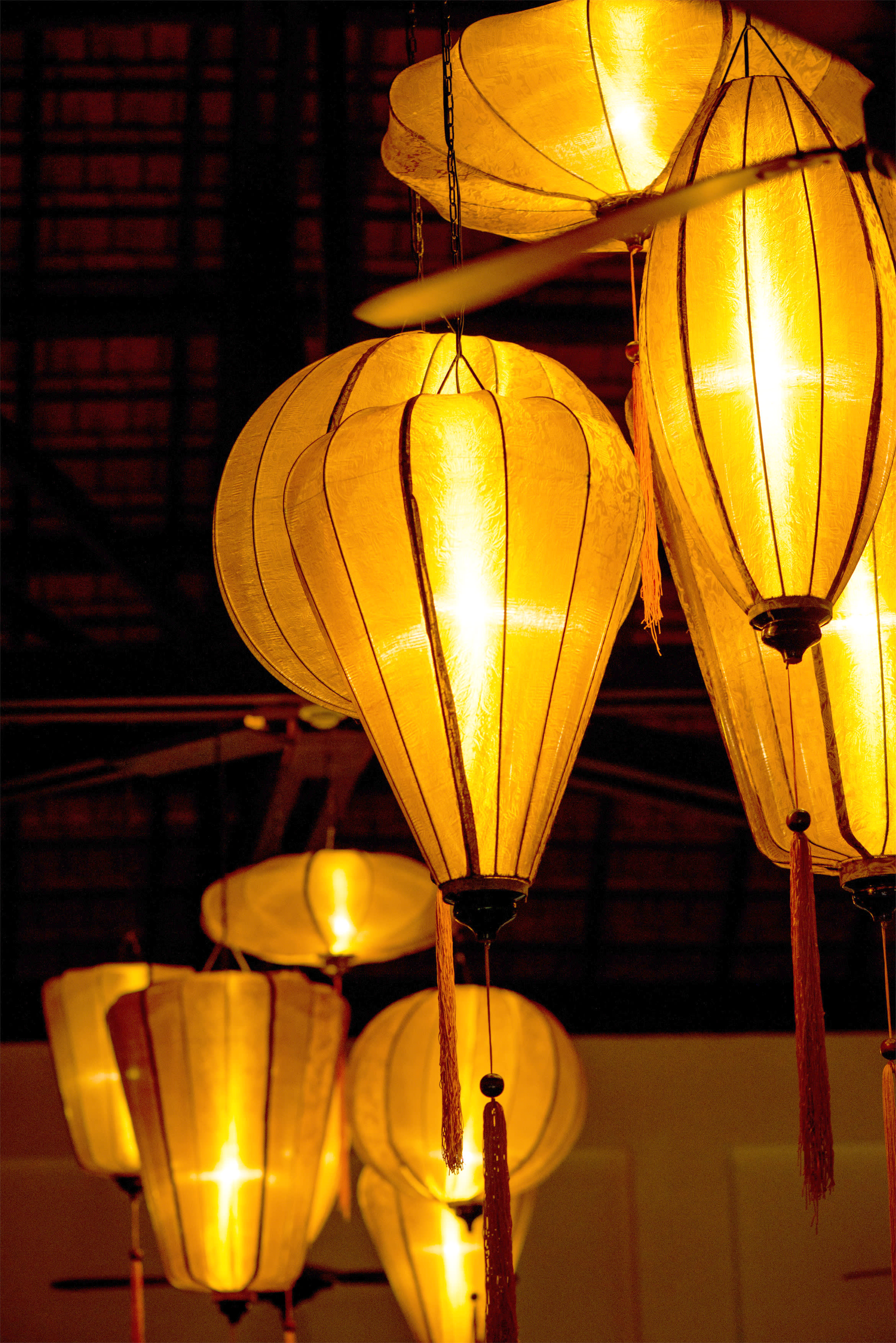 Hanging lanterns