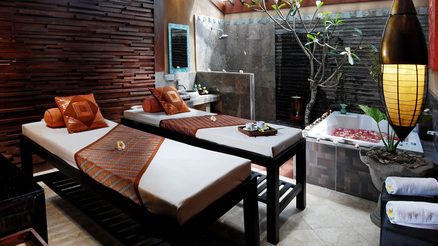 a living room with a couch and a coffee table