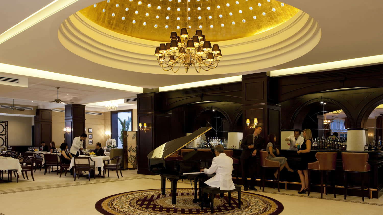 a group of people in a room