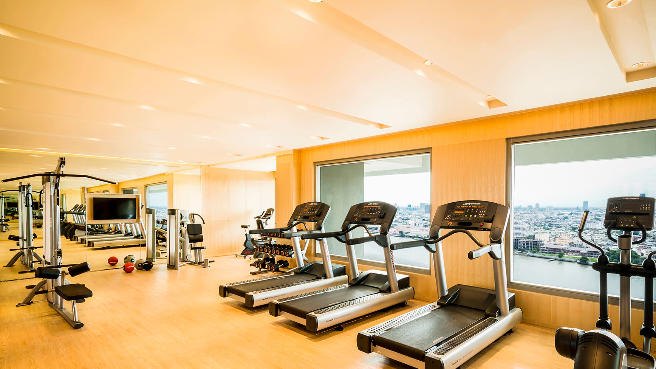 a desk with a computer on a table