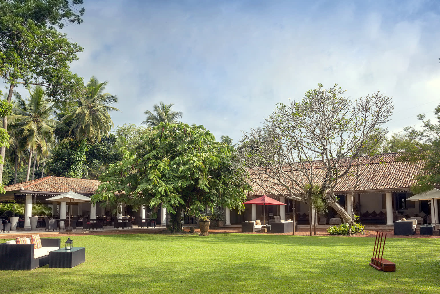 a large lawn in front of a house