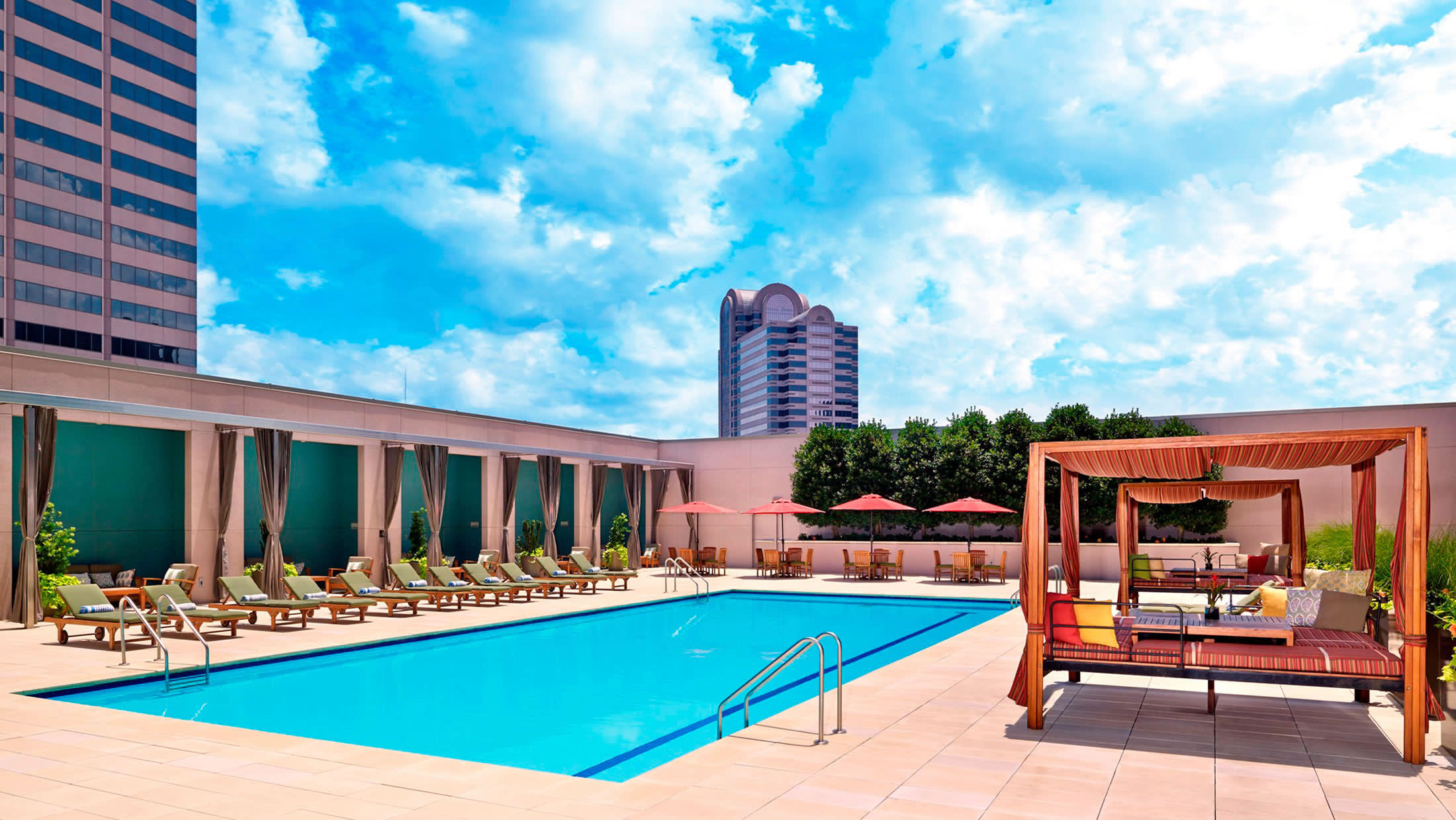 a chair sitting in front of a building