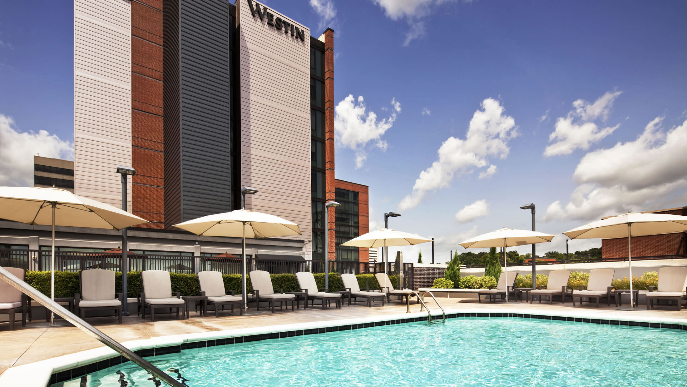 a large pool of water