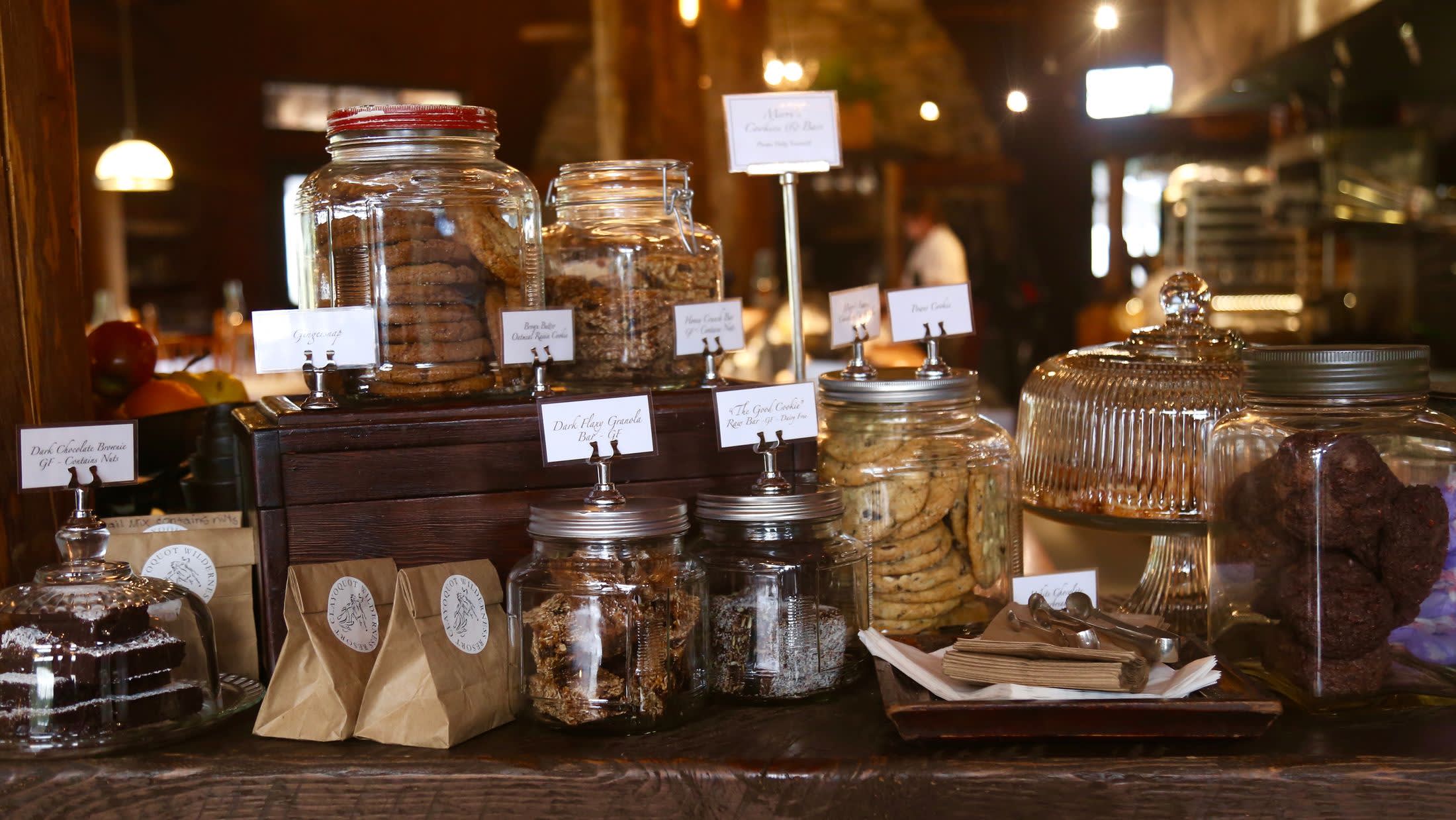 Cookie bar at Clayoquot Wilderness Resort