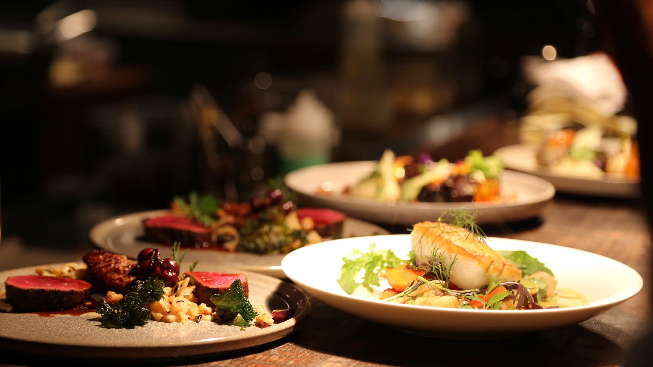 a plate of food on a table