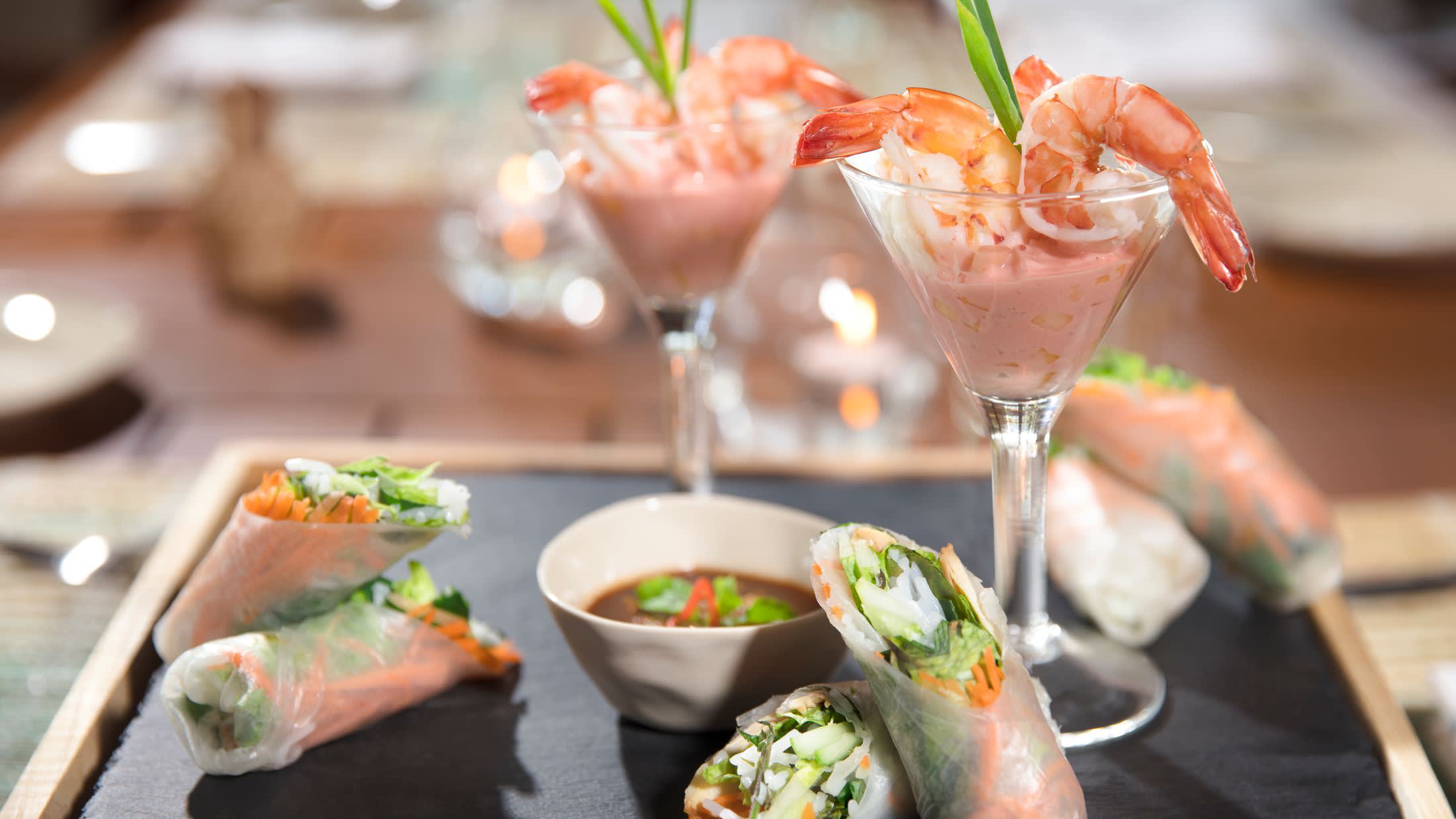 a close up of a plate of food on a table