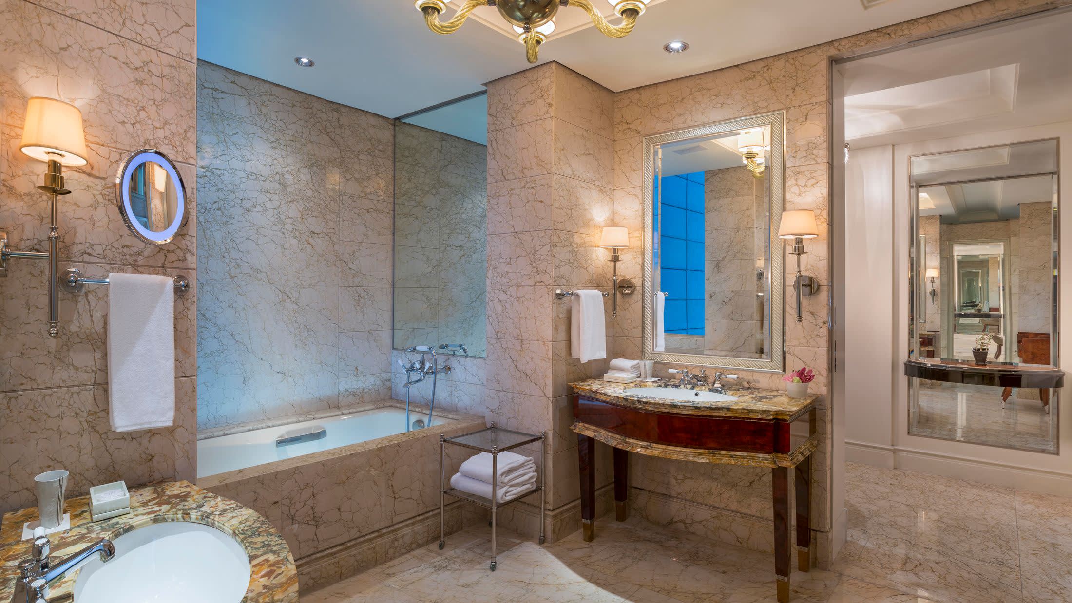 a room with a sink and a window