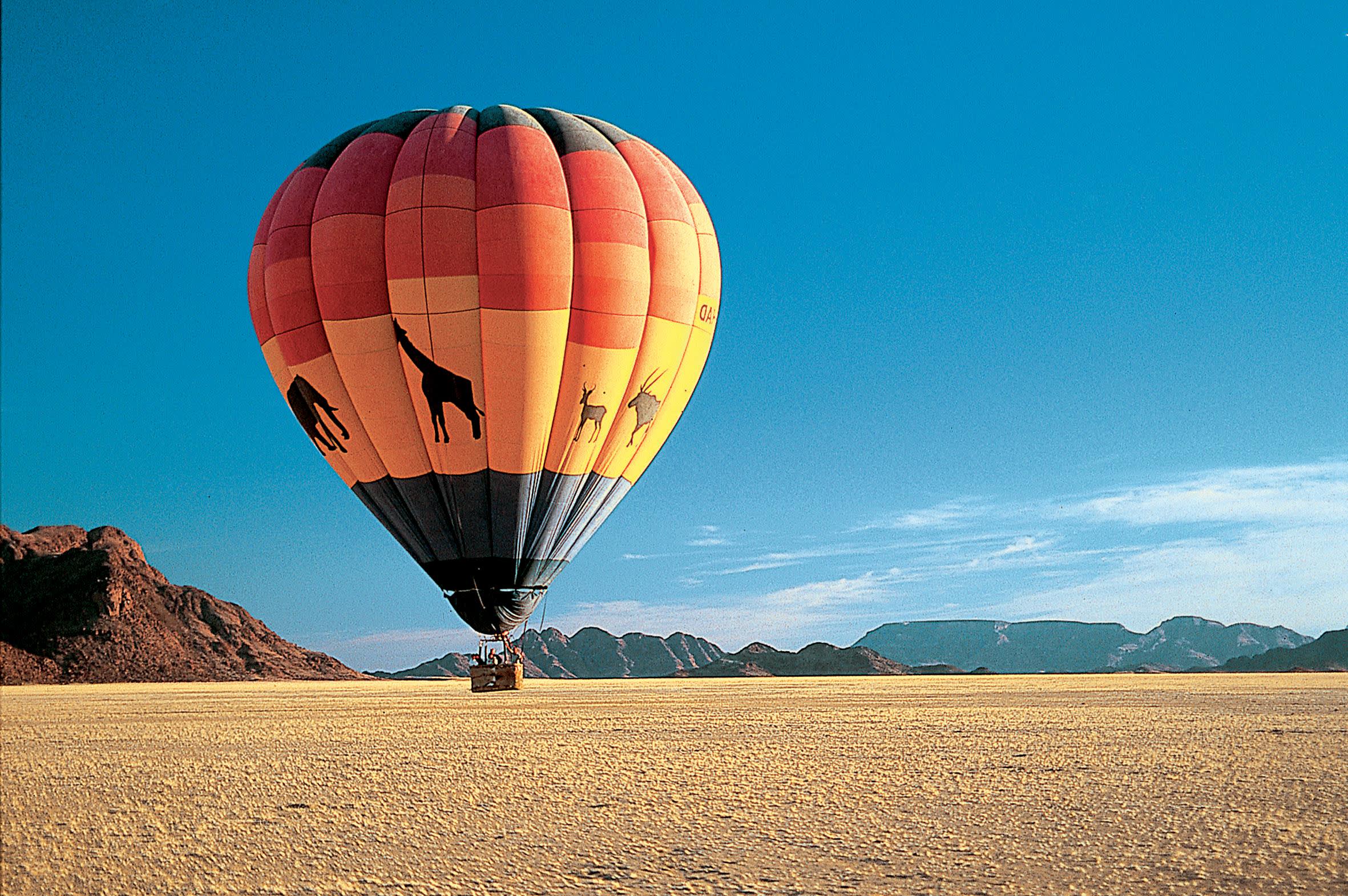 a large balloon in the sky