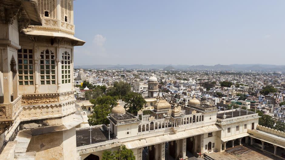 a large white building