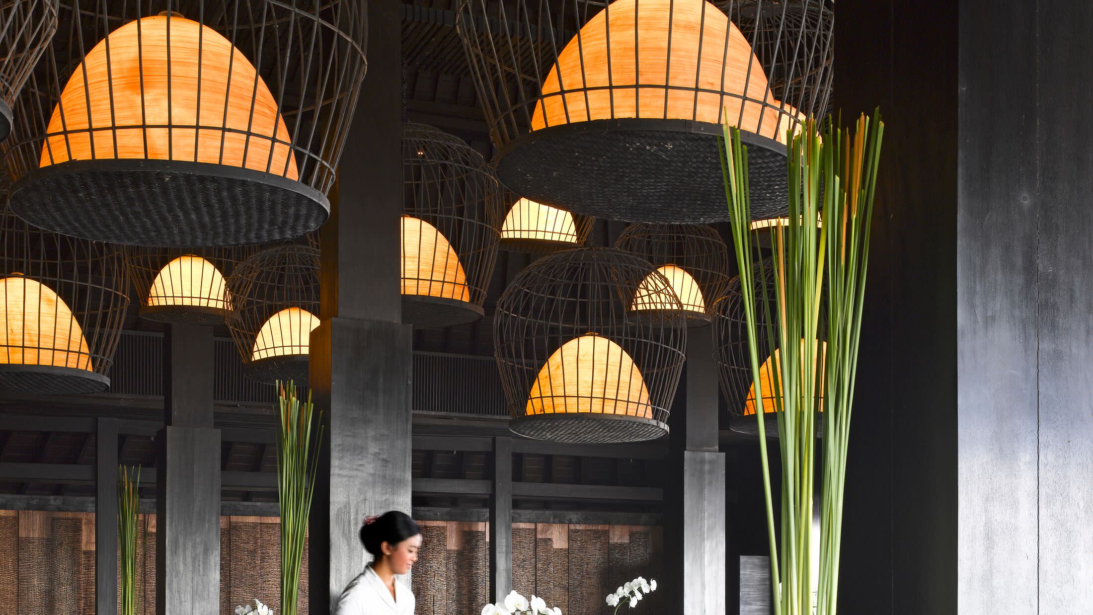 a person standing in front of a building