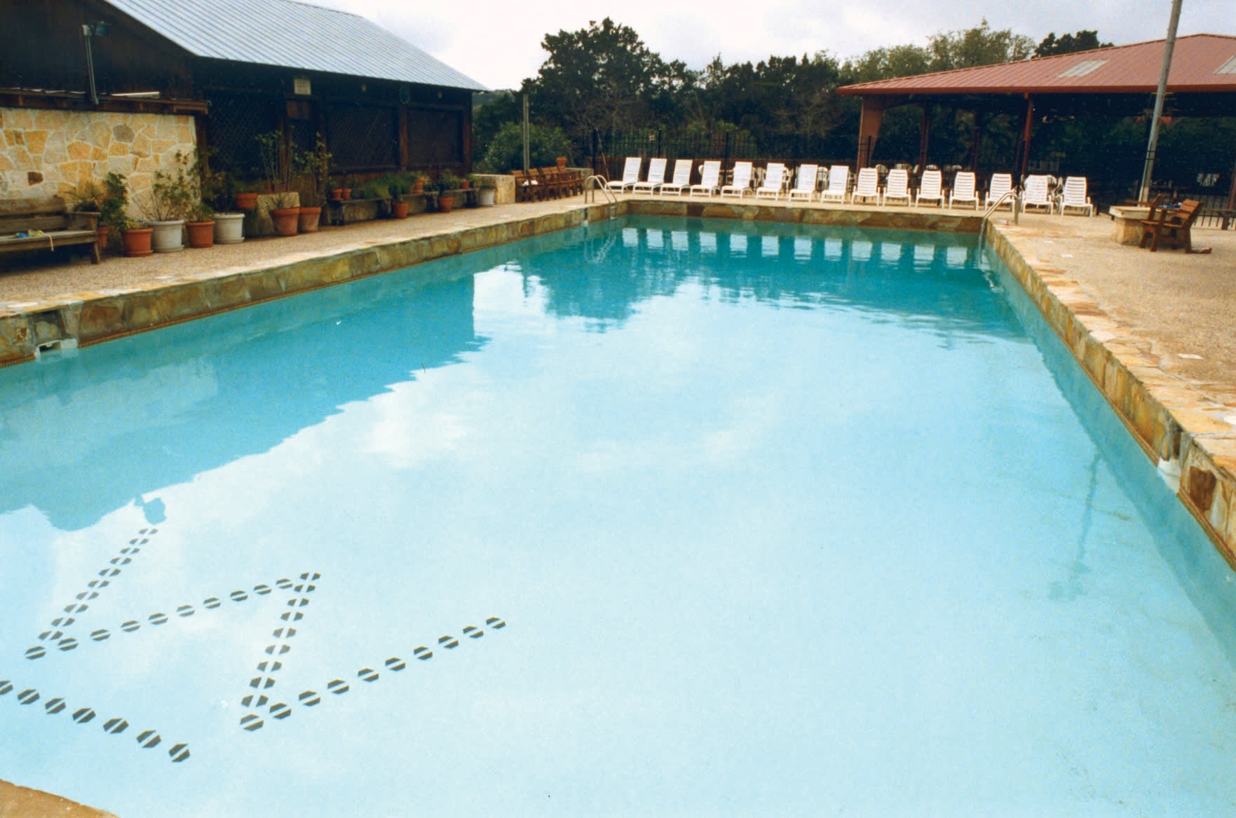 a large pool of water