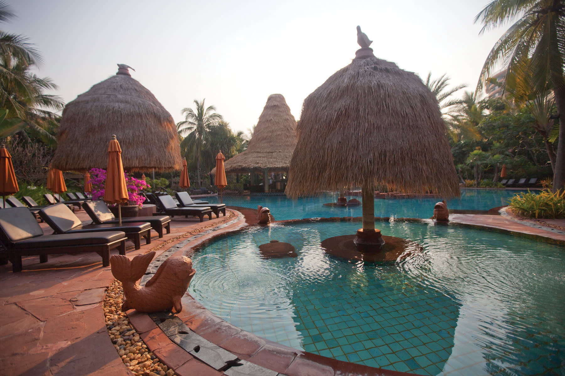 a boat sitting on top of a building