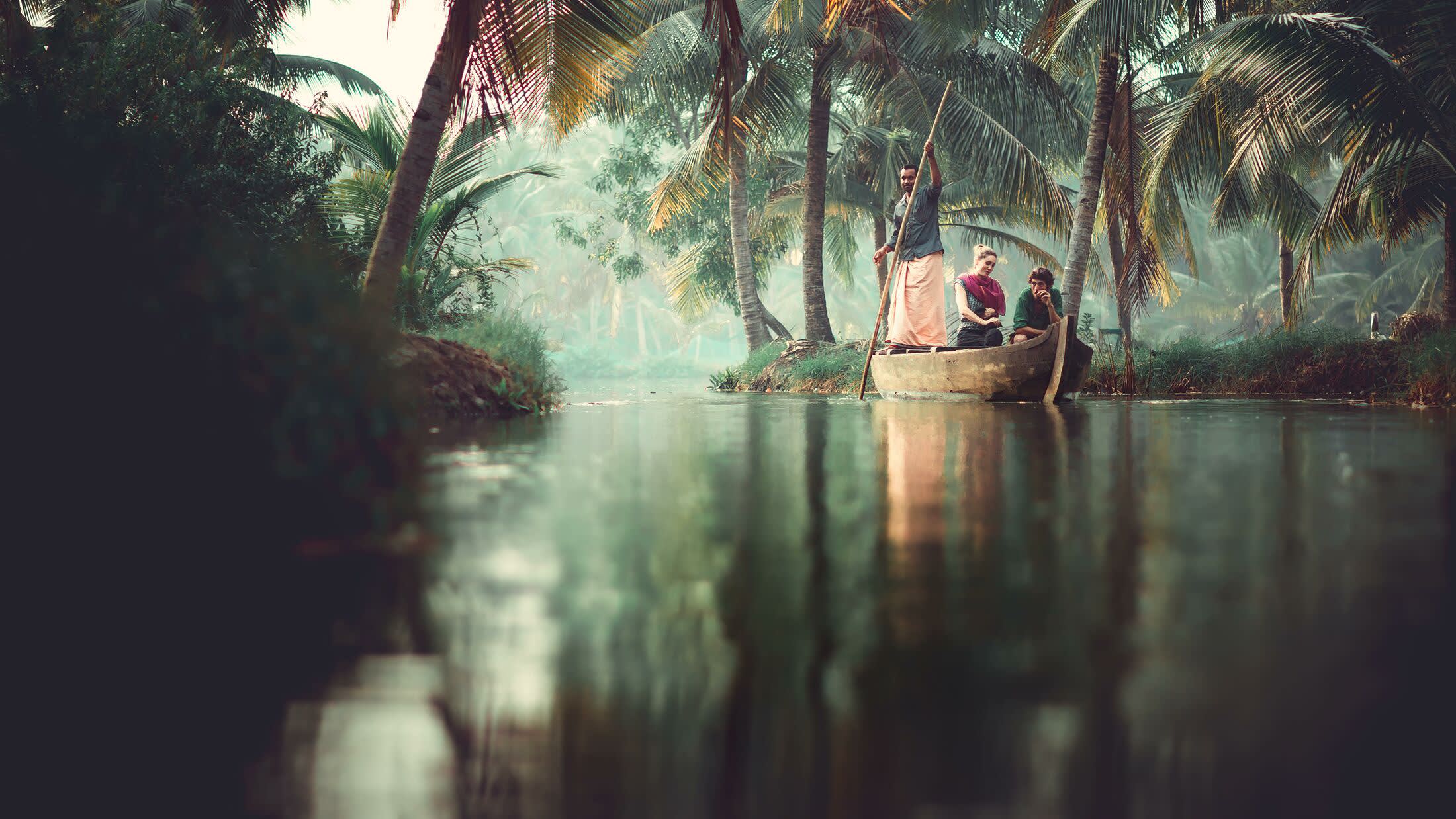 Boat on the back waters of Kerala