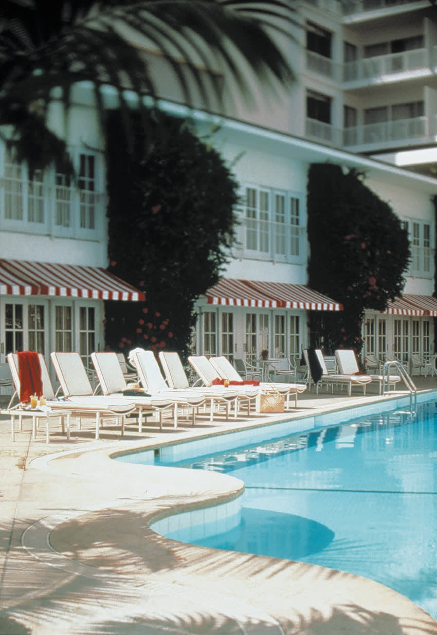 a large pool of water