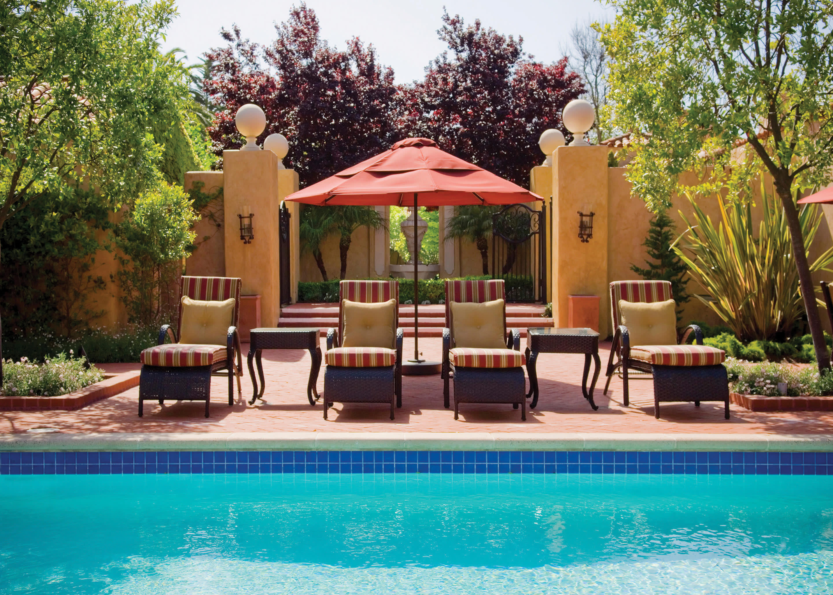 a large pool of water