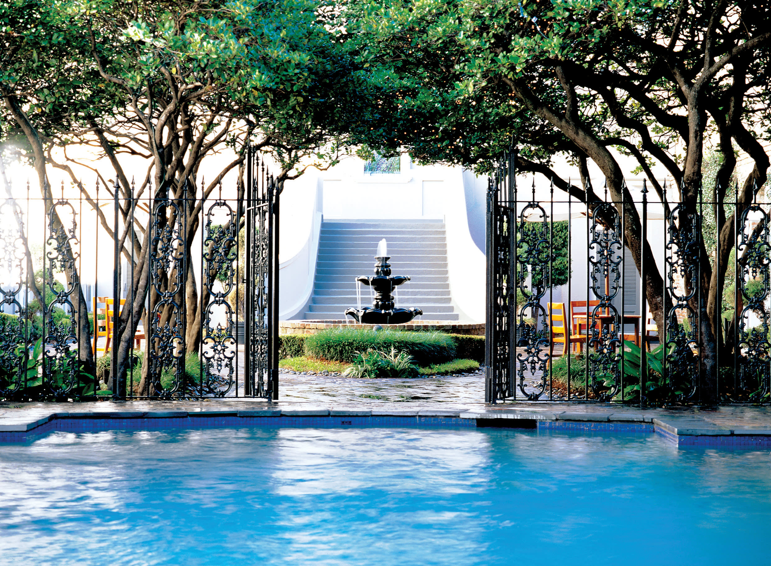 a large pool of water