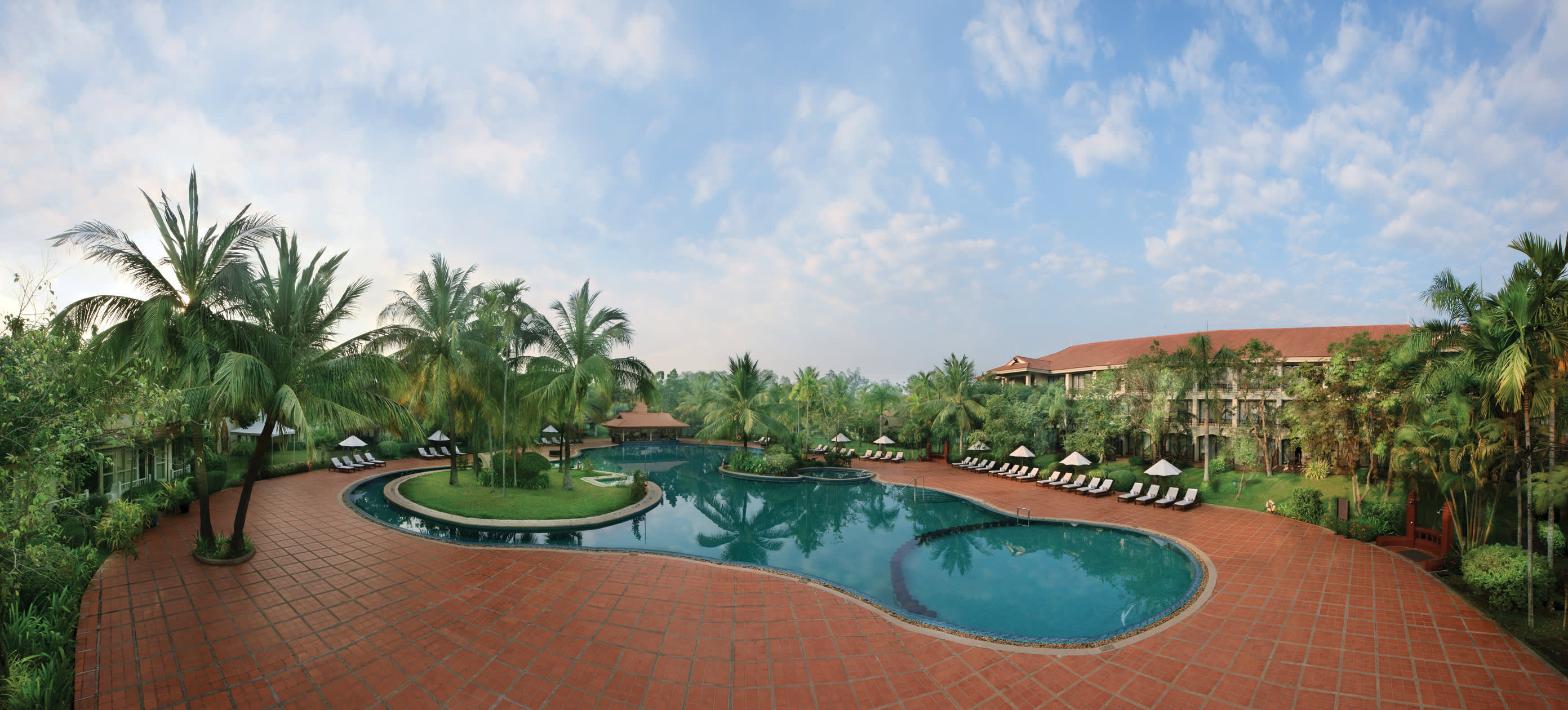 a large pool of water