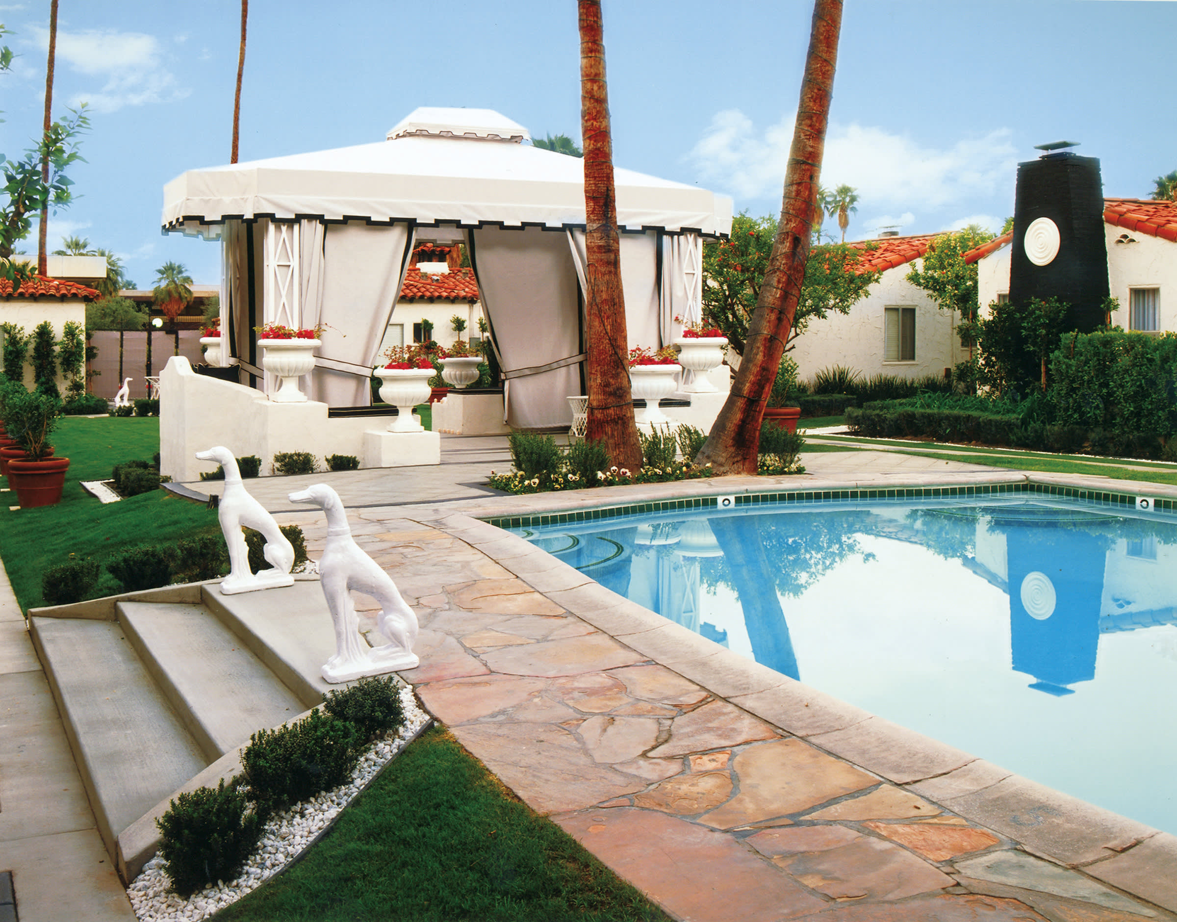 a large pool of water