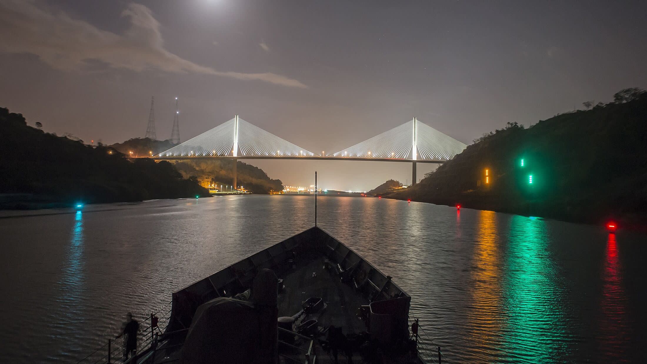 a bridge over a body of water