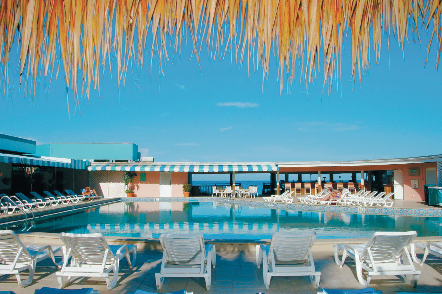 a large pool of water