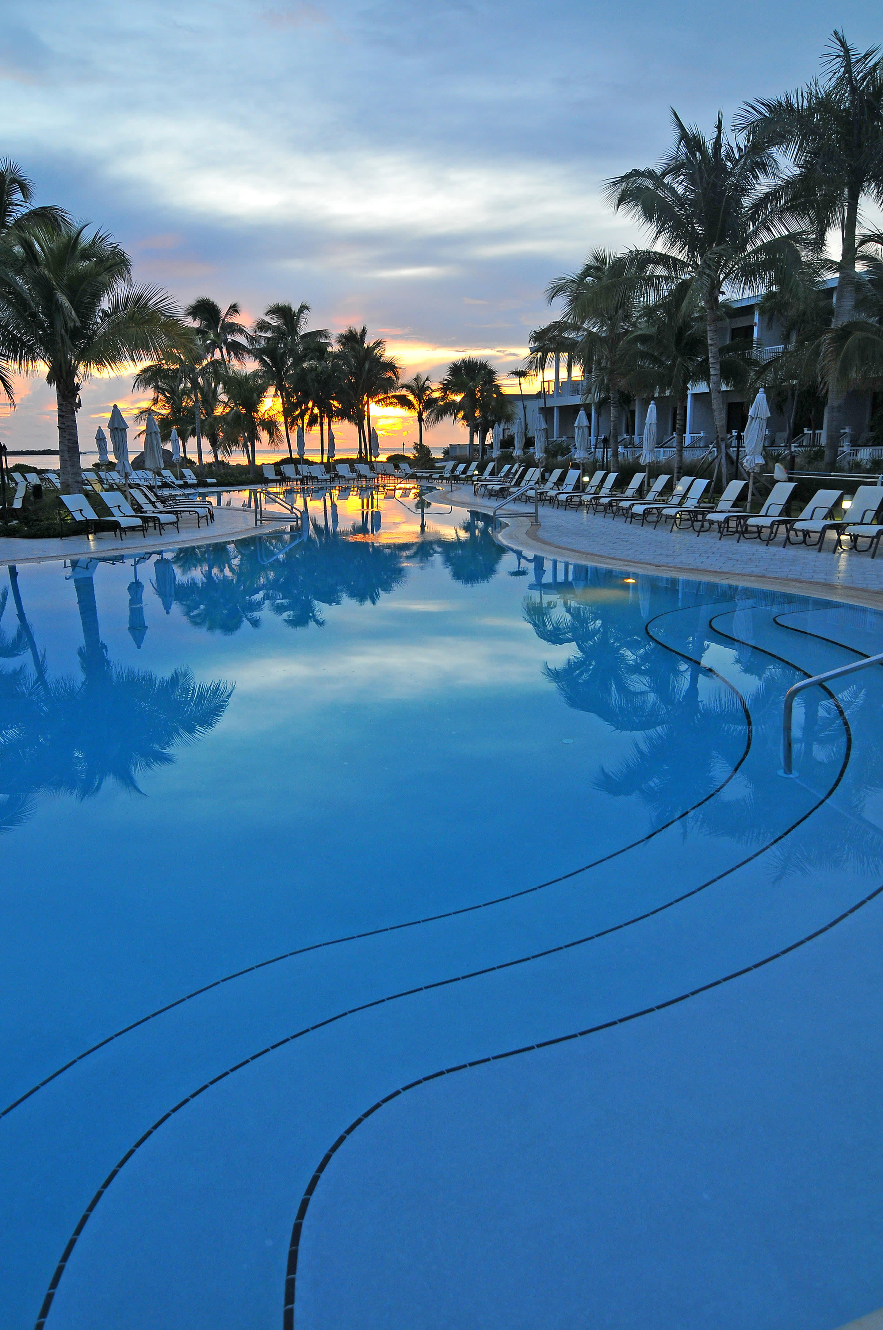 a large pool of water