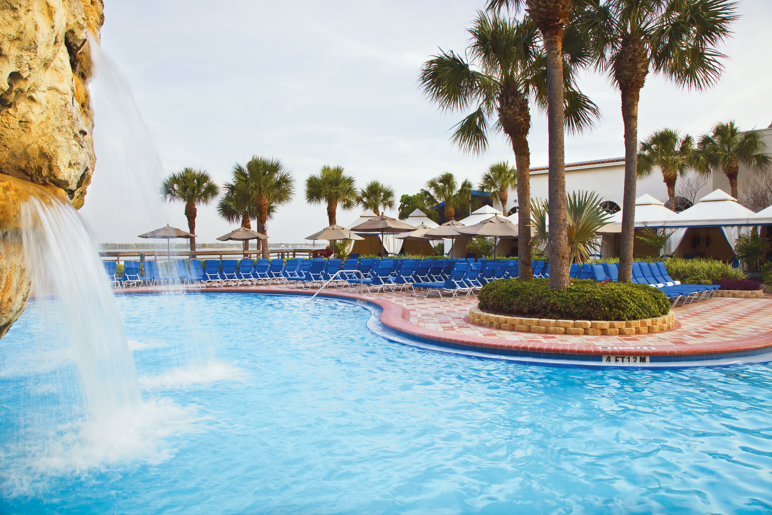 a large pool of water