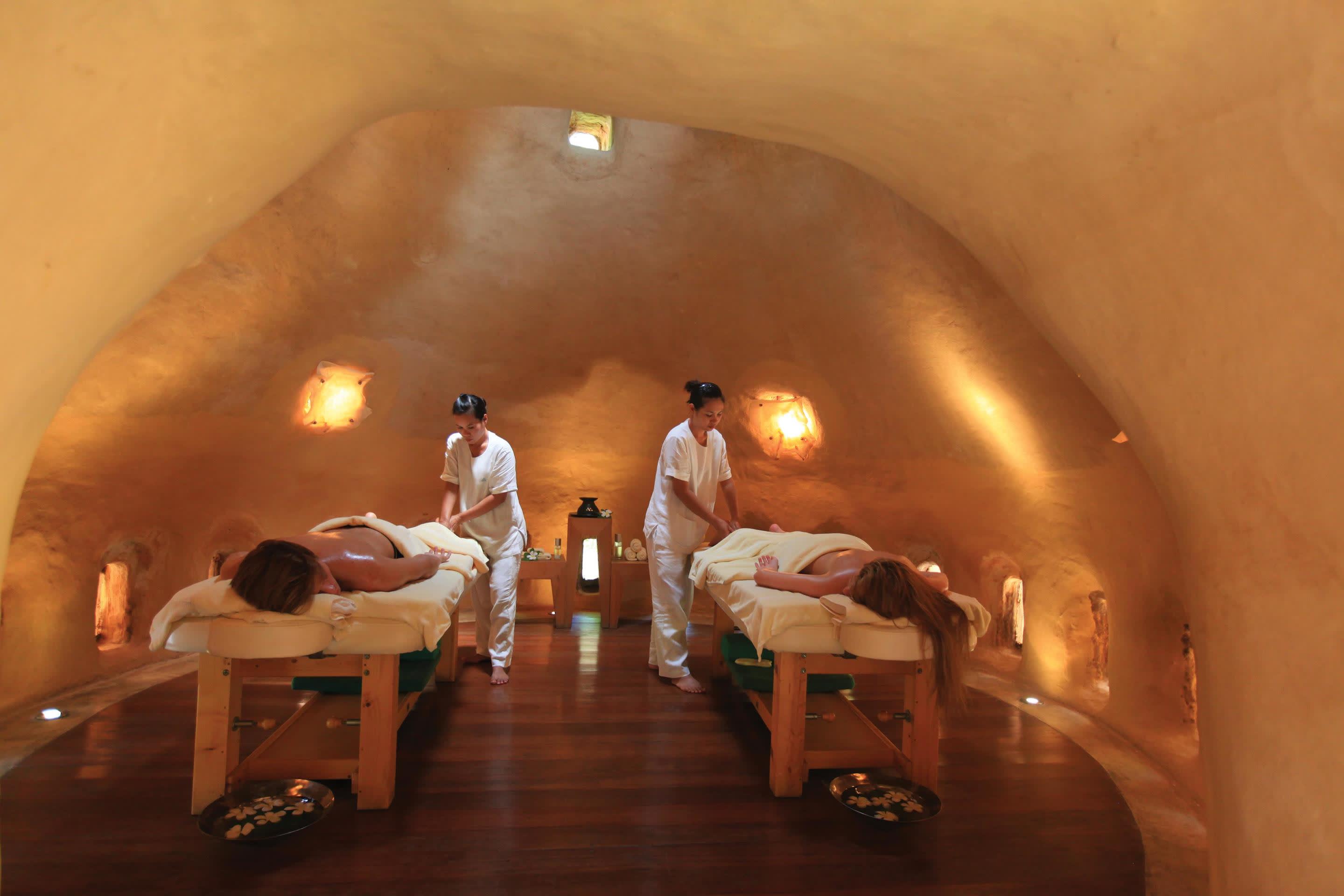 a group of people in a room