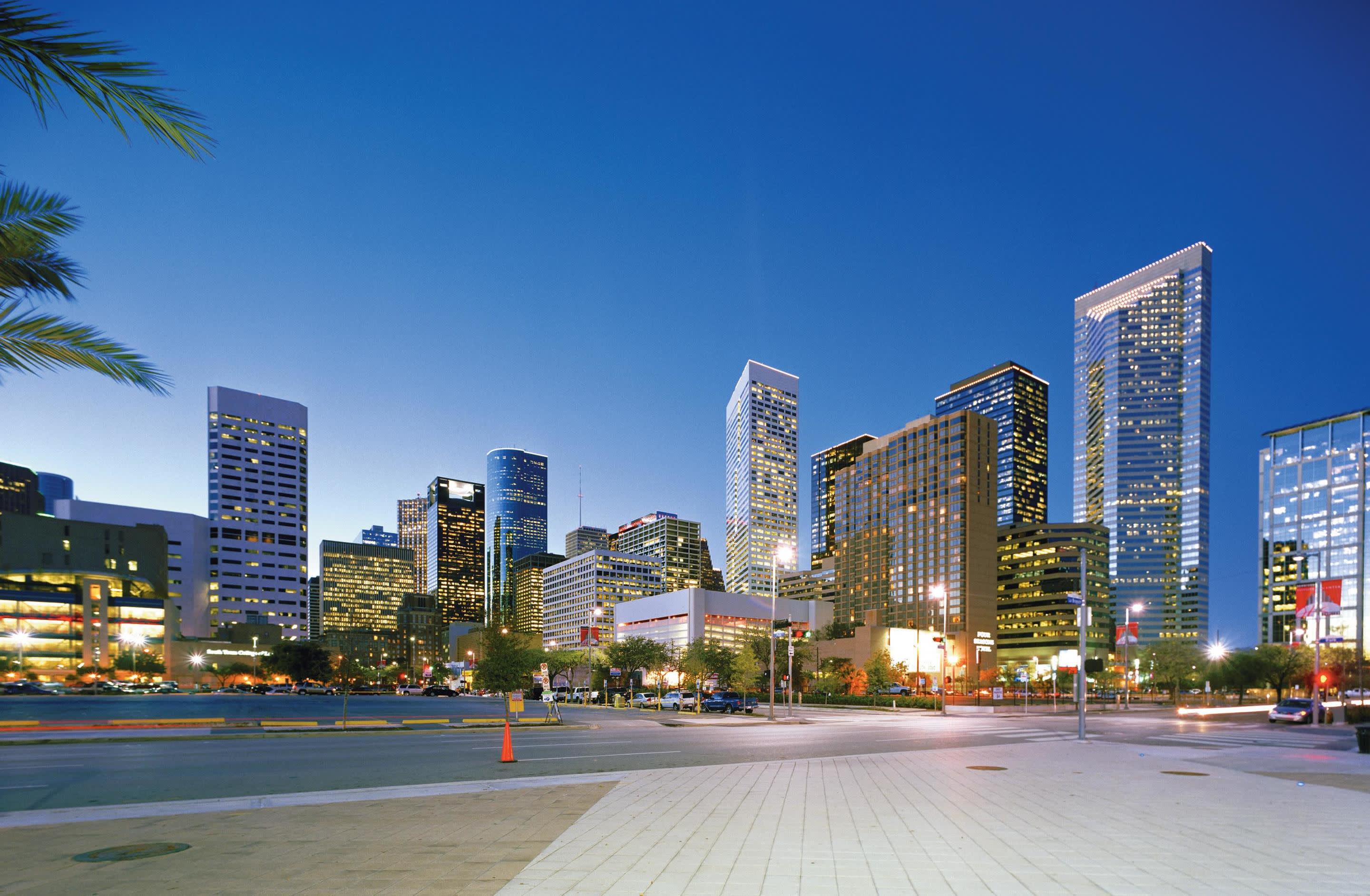 a view of a city street