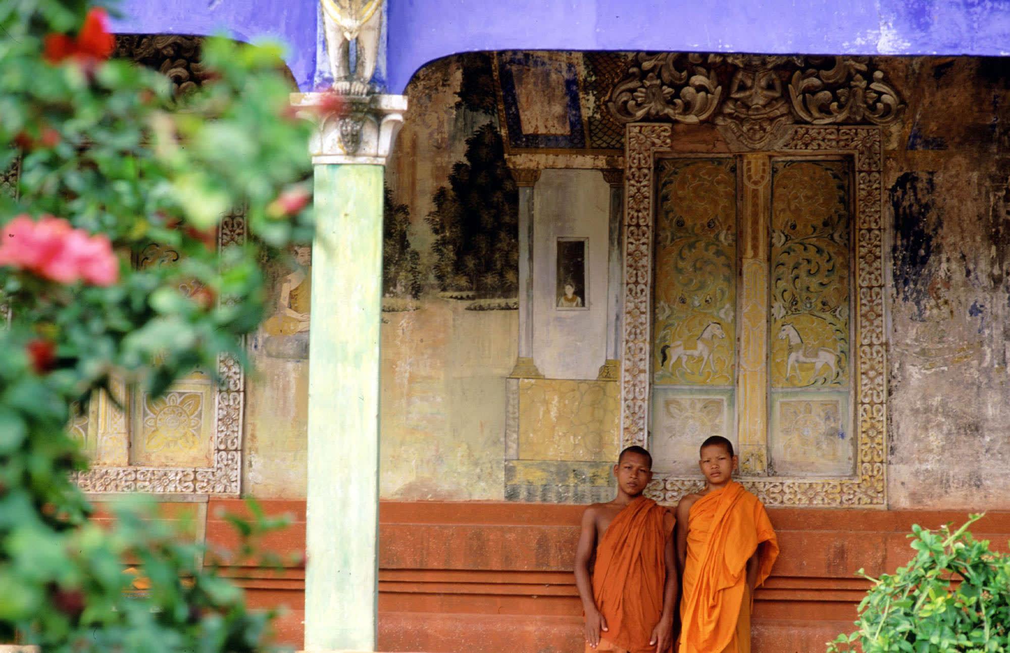 a person standing in front of a building