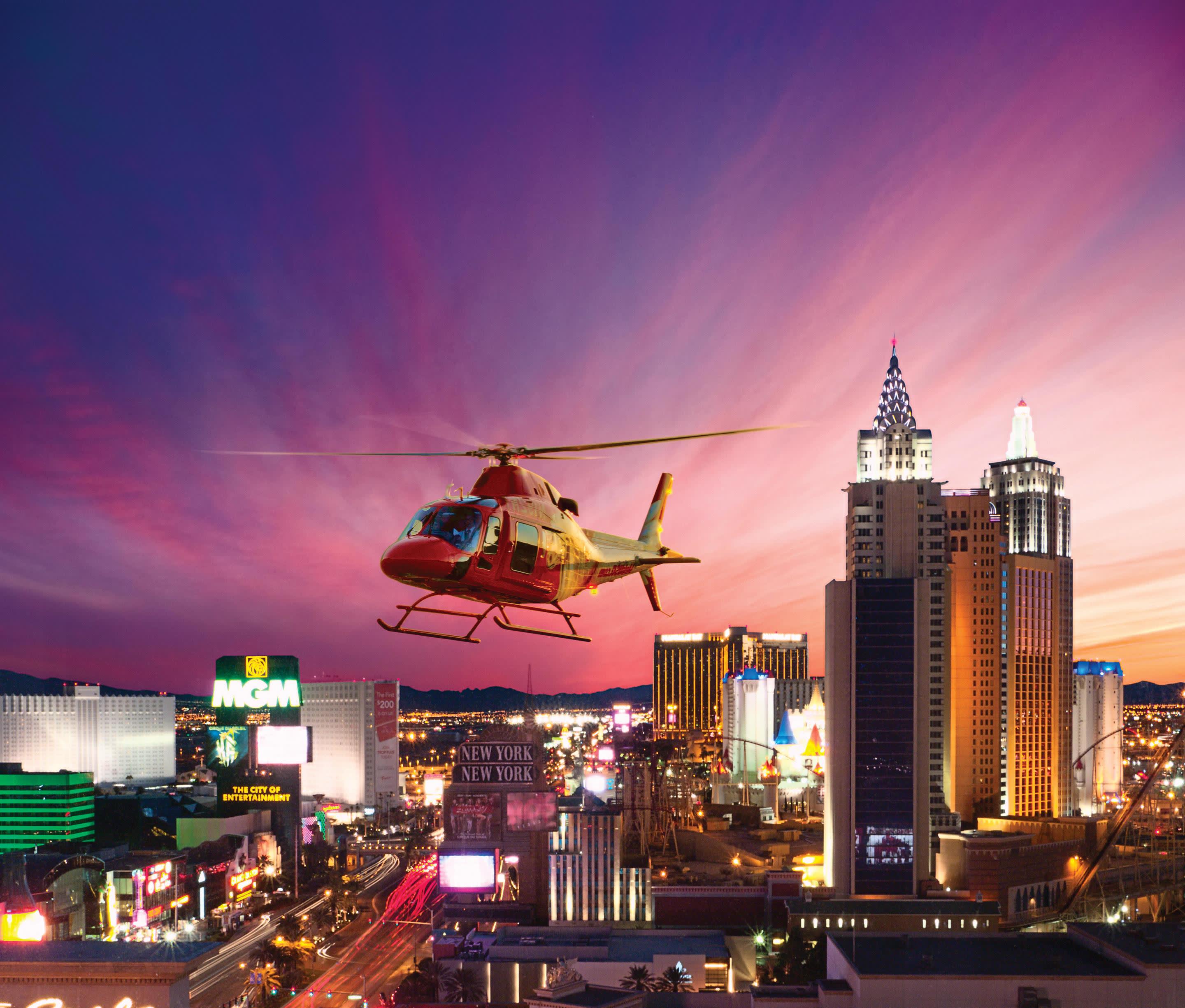 a view of a city at night