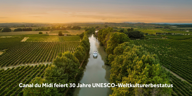 Der Canal du Midi feiert 30 Jahre UNESCO-Weltkulturerbe