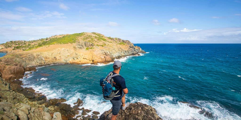 Wanderweg auf Anse de Colombier