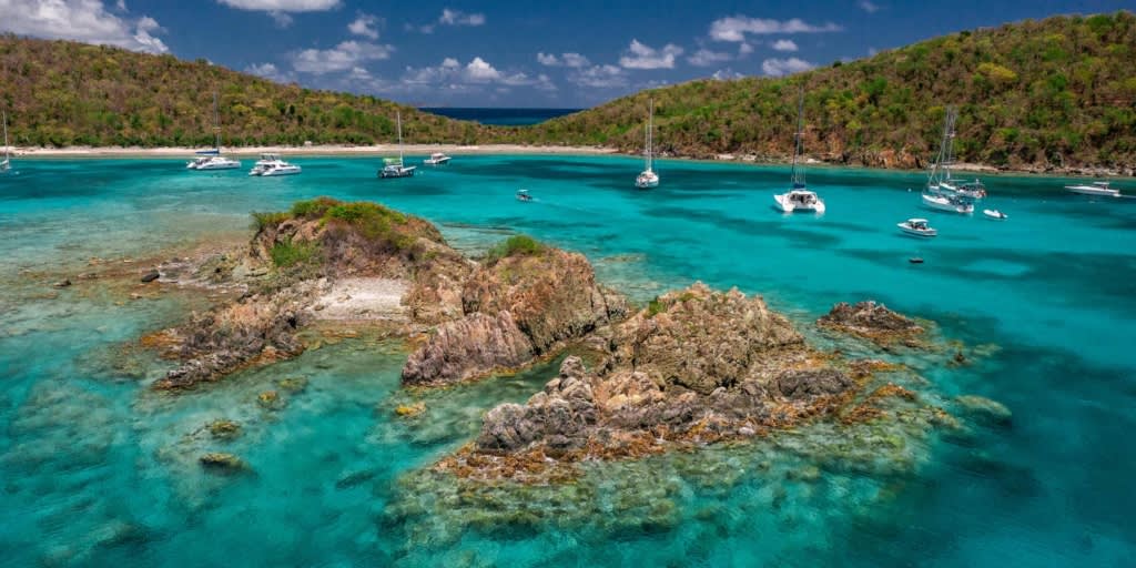 Christmas Cove at Great St. James in the USVI