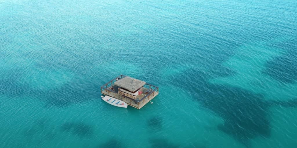 Floating Bar in Antigua - Image Credit Kon Tiki Bar and Grill Antigua