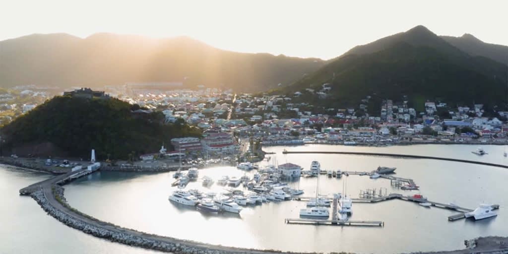 Ankerplatz in der Marigot Bay