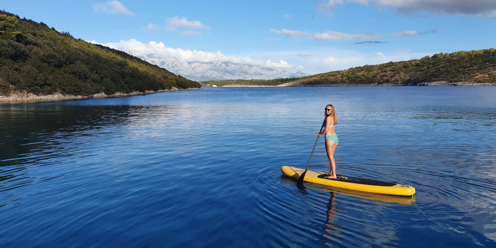 Paddle Boarding on Free Sailing Day in Croatia