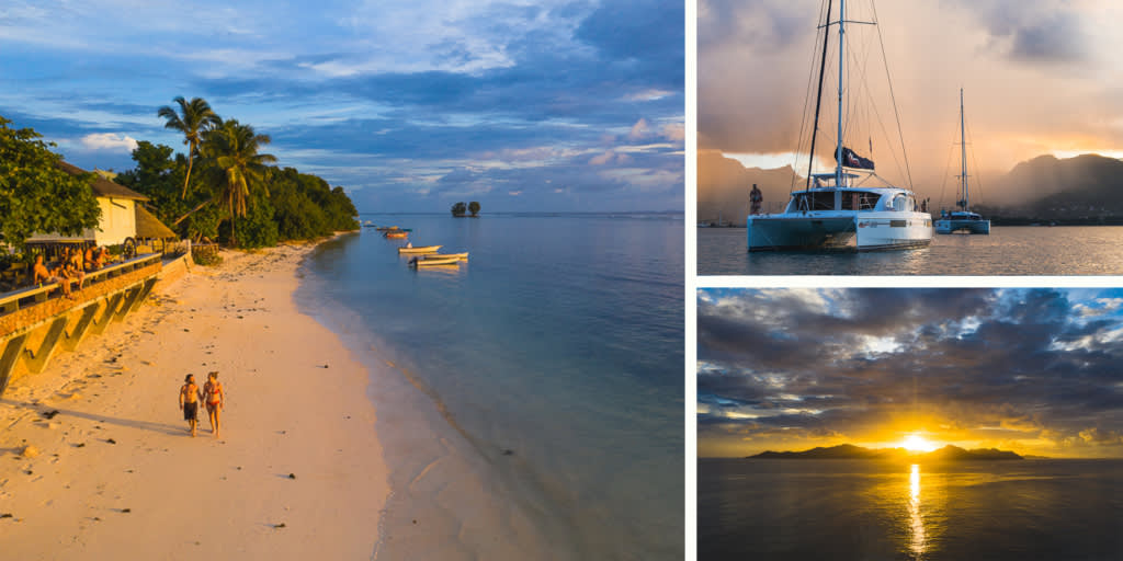 Impressive beaches and sunsets in the Seychelles