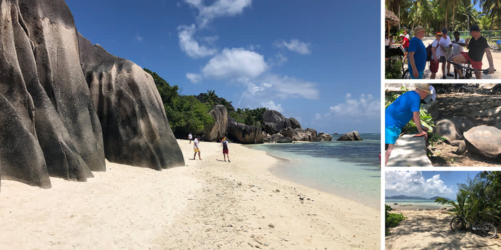 La Digue mit dem Fahrrad erkunden