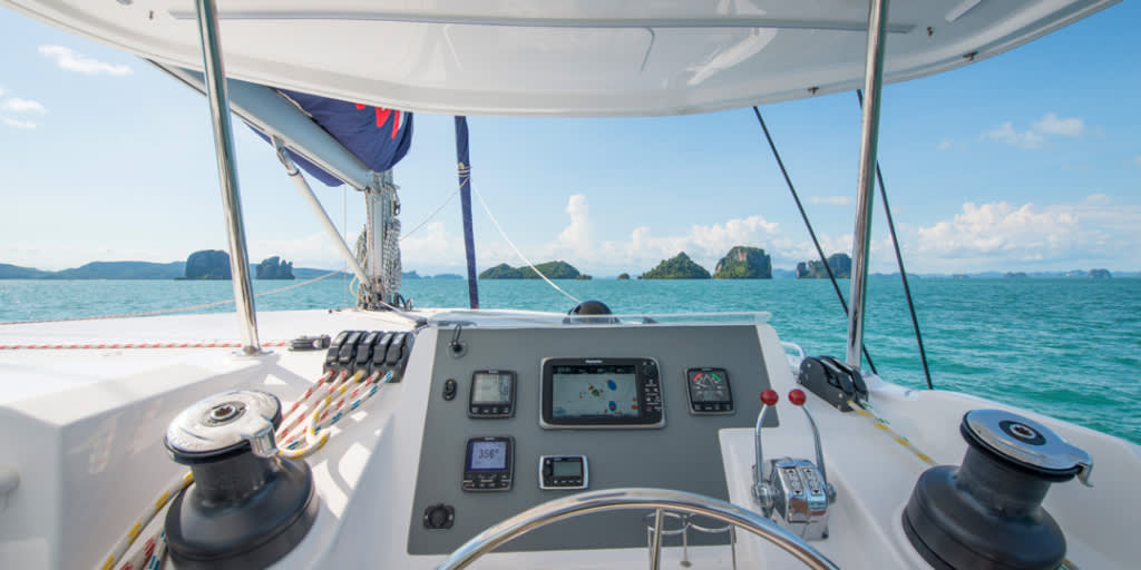 yacht steering wheel