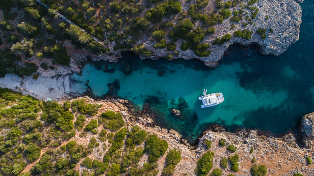 top view rya sailing school mallorca