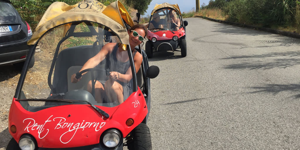 Scooter riding in Sicily