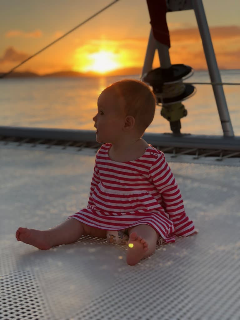 Baby on board a Sunsail boat