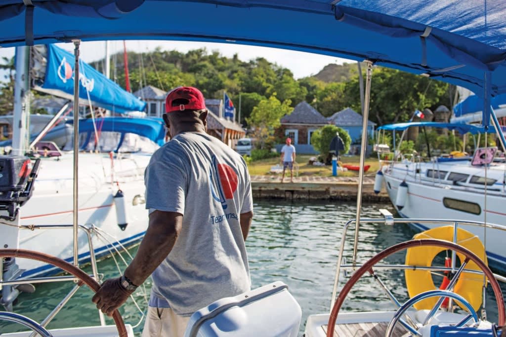 Mooring stern-to in Antigua