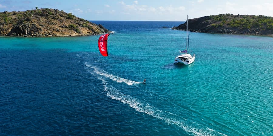 Los mejores lugares para practicar kitesurf en las Islas Vírgenes Británicas